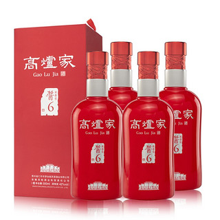 Gao Lu Jia 高炉家 酱6 52%vol 兼香型白酒 500ml*6瓶 整箱装