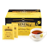 TWININGS 川宁 英国Twinings川宁欧洲进口豪门伯爵红茶2g*50片100g茶包茶叶