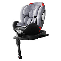 PLUS会员：YeeHoO 英氏 婴儿汽车安全座椅可坐可躺360度旋转座椅（星辰灰）