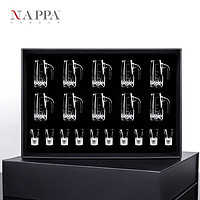 NAPPA 手工刻花白酒杯分酒器水晶玻璃一口杯家用套装创意刻花杯