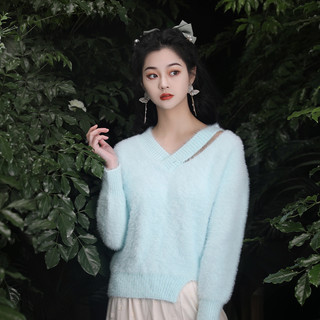 JINYE ORIENTAL 槿爷东方 女士V领针织衫 JY2211Z0026