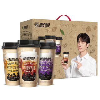 香飘飘奶茶明星双拼黑糖香芋12杯1072g*1箱早餐冲饮下午茶礼盒