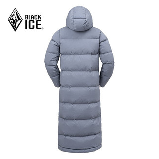 BLACKICE 黑冰 F8569女款700蓬灰鹅绒连帽保暖羽绒服女款过膝