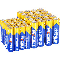 PKCELL 比苛 碳性环保耐用电池5号20粒+7号20粒共40粒装