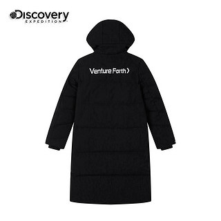 Discovery鹅绒羽绒服男 长款冬季新品时尚大气保暖加厚防寒外套