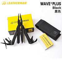莱泽曼 Leatherman莱特曼WAVE Plus波浪多功能组合工具钳可换钳口 黑色-纸盒装/尼龙套
