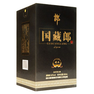 LANGJIU 郎酒 国藏郎 精品 升级版 52%vol 浓香型白酒 500ml*4瓶 整箱装