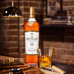 macallan麦卡伦12年雪莉桶单一麦芽原瓶进口苏格兰威士忌700ml