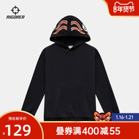 准者童装儿童2022年虎年休闲卫衣新款男童运动潮流冬装中大童上衣