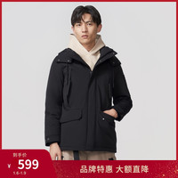 波司登2020新款男士可脱卸帽工装风时尚加厚羽绒服B00145919DS