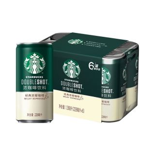 STARBUCKS 星巴克 星倍醇 经典浓郁黑醇摩卡混合装 228ml*6罐