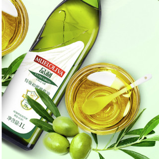 MUELOLIVA 品利 特级初榨橄榄油 礼盒装 2.5L（特级初榨橄榄油1L*2瓶+特级初榨橄榄油500ml）