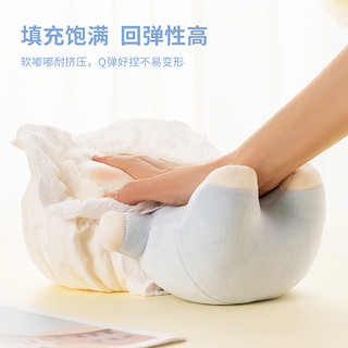 名创优品（MINISO）毛绒公仔生日礼物 儿童玩具咱们裸熊系列趣味趴姿公仔（白熊）39*21cn 小羊baby公仔(蓝色)