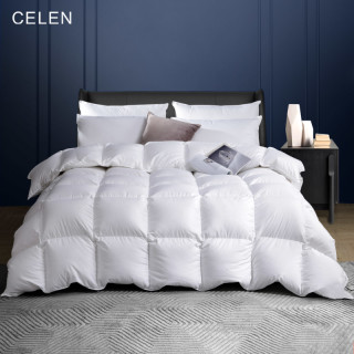 CELEN 120支全棉静音防钻绒羽绒被冬被 单边升级款 200*230cm