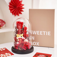 Para Ella 虎年公仔永生花玫瑰花礼盒