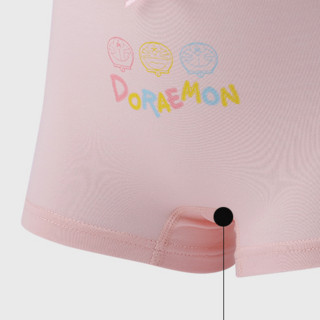 PAROBEAR 芭乐熊 哆啦A梦系列 D601014 女童平角内裤 3条装 粉红哆啦 120cm