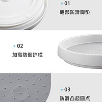 Midea 美的 喆物旋转调料置物架厨房台面用品家用调味瓶罐多功能收纳神器