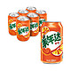 pepsi 百事 美年达可乐 Mirinda 橙味汽水 碳酸饮料 330ml*6听  (新老包装随机发货) 百事出品