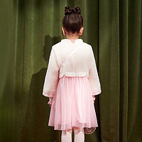 Hello Kitty 2022春节拜年服童装针织薄绒保暖连衣裙汉服