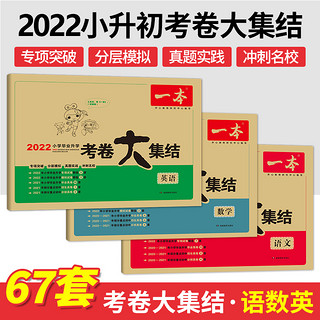 2022新版 一本小学毕业升学考卷大集结 五六年级语文数学英语小升初真题试卷小学毕业升学考试模拟卷六年级升学试卷全国版小学试卷