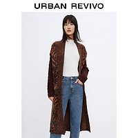 URBAN REVIVO UR女装休闲慵懒风长款毛衣针织外套WL43S9DN2000