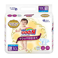 PLUS会员：GOO.N 大王 珍珠绵柔系列 婴儿纸尿裤 XL30片