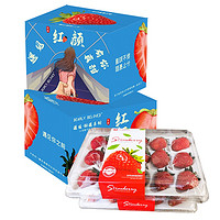 欣娃 丹东红颜奶油草莓   2盒小果礼盒（单盒24枚)