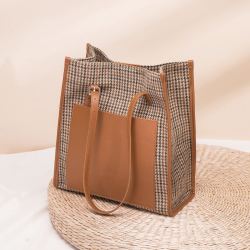 markfairwhale马克华菲女款复古托特包棕色