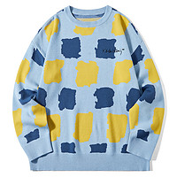 EPTISON 衣品天成 X Keith Haring 男女款圆领针织衫 BME018 天蓝色 160/84A