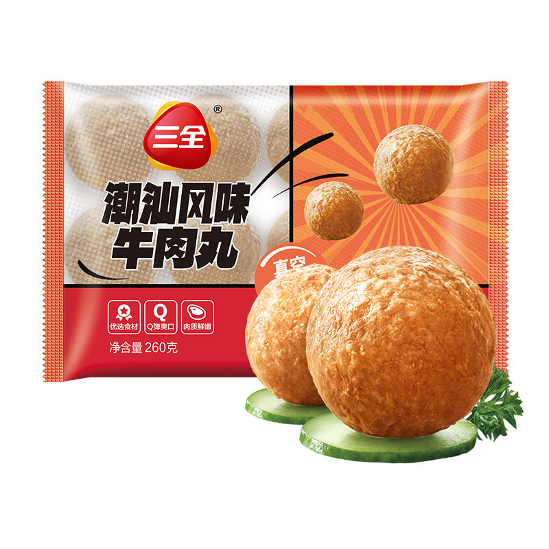 三全 潮汕风味牛肉丸 260g