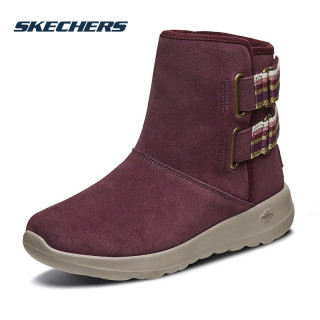 商品skechers斯凯奇女鞋秋冬加绒保暖高帮棉鞋雪地靴休闲马丁靴女