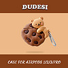 杜德斯 创意饼干适用AirPods2保护套3代pro苹果无线耳机套硅胶壳个性男女
