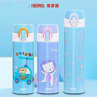 THERMOS 膳魔师 日本膳魔师保温杯男女士儿童小学生超轻水壶创意便携不锈钢水杯子