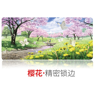 快捷键鼠标垫大号办公电脑桌垫学生写字桌面全套做图大全键盘垫女