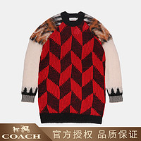 蔻驰 女士时尚百搭套头针织衫 79146 S 红色