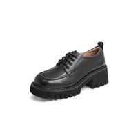 TATA 他她 女士中跟单鞋 WKM01AM2 黑色 37