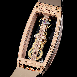 CORUM 昆仑 Golden Bridge 金桥系列 21毫米手动上链腕表 B113/00824