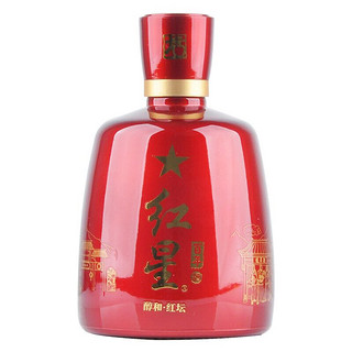 红星 白酒 百年酒 醇和红坛 43度 500ml*6瓶 整箱装（浓香兼香新老包装随机发货）