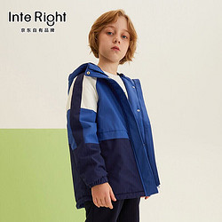 InteRight Interight 童装2021年款男女童秋冬季中大童装加绒防风衣