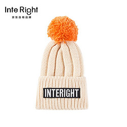 InteRight Interight童装21年款男女童秋冬季儿童时尚保暖毛球针织帽子