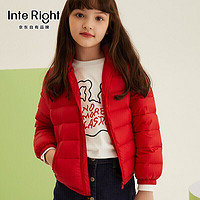 InteRight Interight 童装2021年款男女童冬季中大童儿童轻薄白鸭绒羽绒服