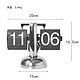 FEIYUE 菲跃 自动翻页钟家居摆件客厅座钟北欧桌面机械时钟静音钟表摆件礼品