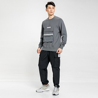 NIKE 耐克 透气干爽 男款弹力顺滑百搭长袖卫衣 XL 灰色