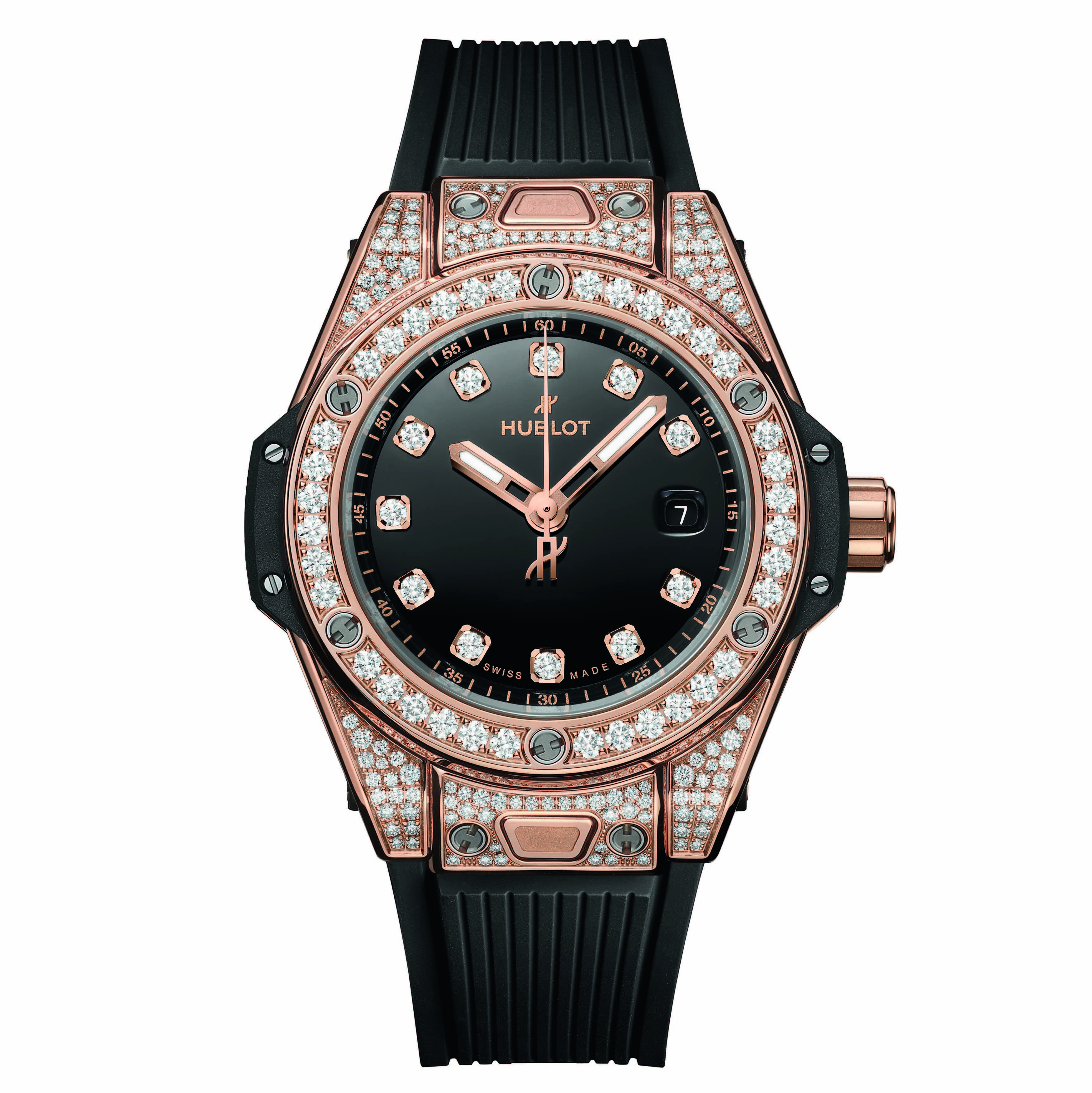 HUBLOT 宇舶 BIG BANG系列 一键式王金密镶款 33毫米自动上链腕表 485.OX.1280.RX.1604