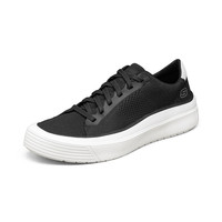 SKECHERS 斯凯奇 新款男子休闲鞋日常百搭运动鞋缓震轻便男鞋 43 黑色
