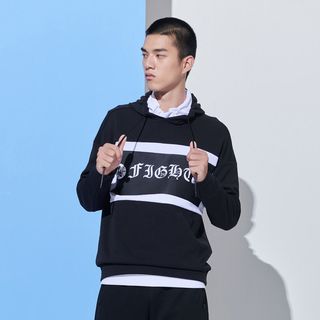 361° 361度男连帽卫衣休闲运动服男时尚潮流连帽套头卫衣外套男