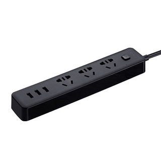 BULL 公牛 小黑USB插座插线板/插排/排插/拖线板3USB+3孔1.8米B403H