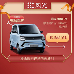 风光MINI EV 抢鲜价28600元 现1元抢 汽车整车