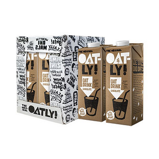 OATLY 噢麦力 瑞典品牌进口 OATLY噢麦力巧克力味燕麦露(不含牛奶)谷物饮料早餐奶1L*6整箱装