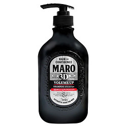 MARO 摩隆 日本进口无硅油洗发水 3D蓬松型 男士去屑洗发水 460ml